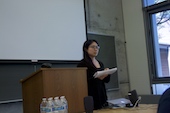 Kelsey Sasaki presenting